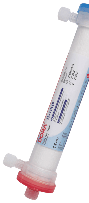 DORA Hollow Fiber Dialyzer — HF Series (Single Use)